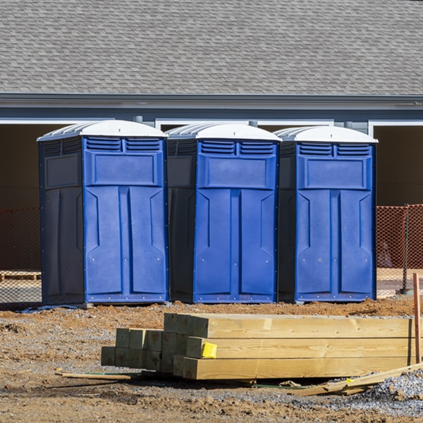 how often are the porta potties cleaned and serviced during a rental period in Lisbon Falls